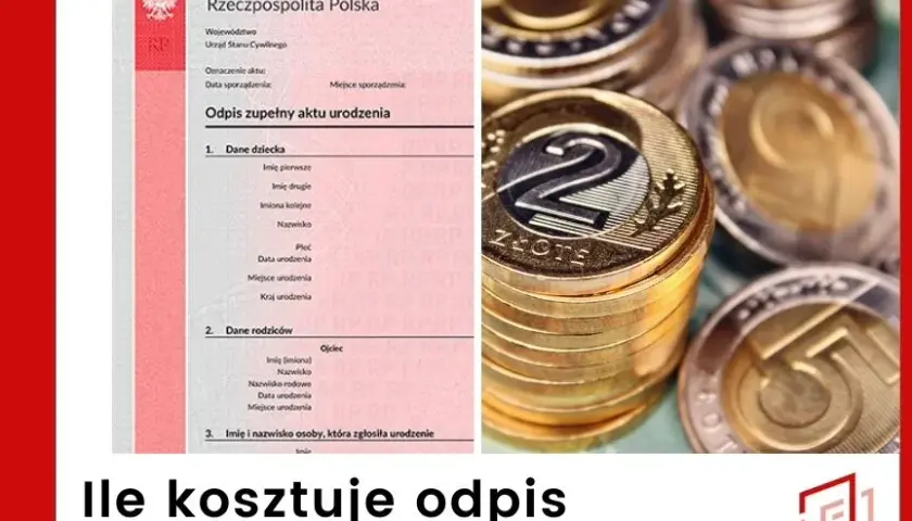 Ile kosztuje odpis aktu urodzenia? Sprawdź, kiedy jest za darmo!